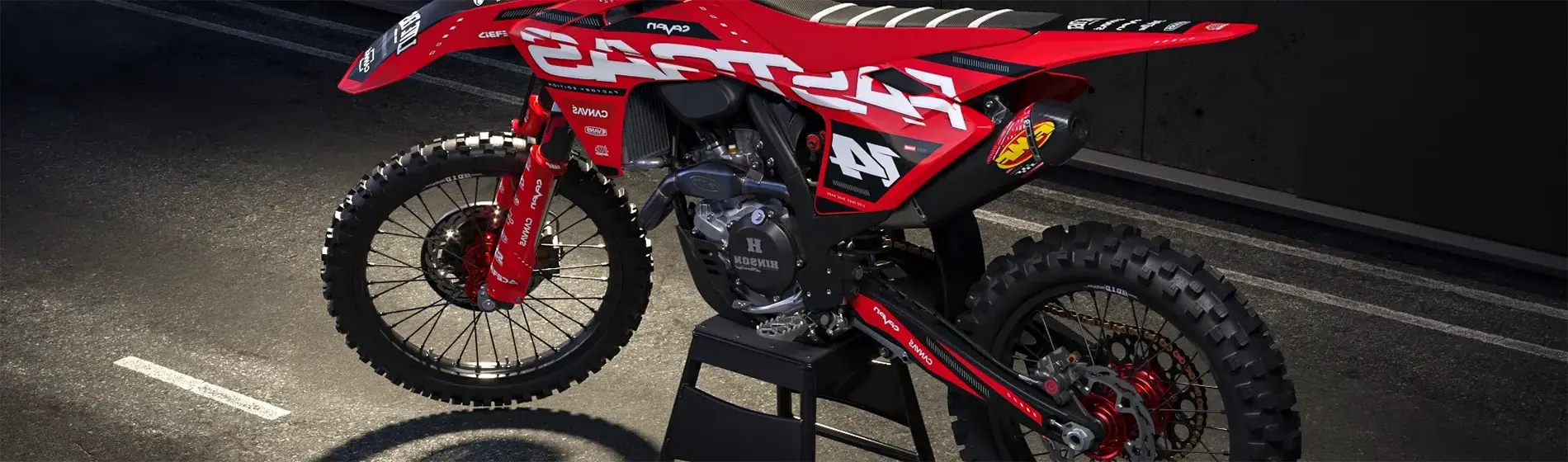 Covering fourche moto